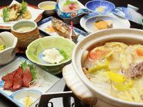 【湯西川の味覚】名物『鹿鍋』を堪能！自然の恵みと天然温泉を満喫♪＜24時間温泉入浴OK＞