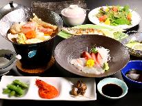 【2食付◆リーズナブル】地元の魚を使った自慢のお料理！お気軽にかわちや旅館のお料理をお楽しみください。