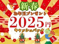 【公式予約限定】「大人もお年玉が欲しい！」新春お年玉プレゼント★現地で２０２５円キャッシュバック！【指宿コース】