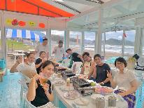 【4/18～7/18】☆リピーター様大人気☆浜茶屋で国産黒毛和牛BBQプラン☆海鮮も♪6大特典付