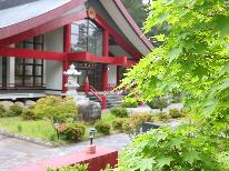 【お寺の本堂に宿泊】　荘厳な雰囲気の本堂宿泊プラン+゜朝夕のおつとめは参加自由です　【素泊まり】