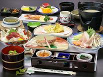 【1泊2食】「海老の塩焼き」or「ホタテの殻焼き」と〆の茶そばが魅力！贅沢三昧のプレミアムプラン