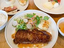 夕食はCafe Bistro BAY HOMES でお得な(別料金)”ステーキセット”【1泊朝食付き】