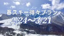 【期間限定】リフト2日券付き♪春スキー得々プラン≪選べるお鍋プラン≫